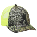 OTTO CAP Mossy Oak Camouflage 6 Panel Low Profile Mesh Back Trucker Hat OTTO 171-1293