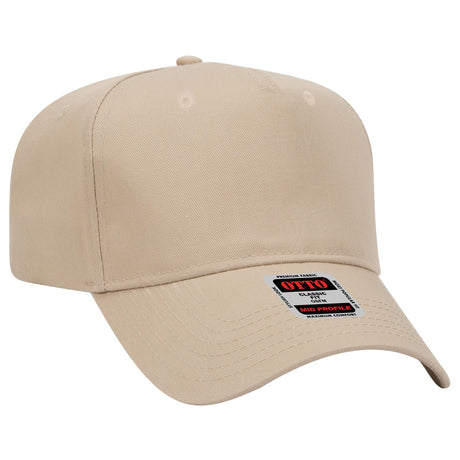 OTTO CAP 5 Panel Mid Profile Baseball Cap OTTO 31-069