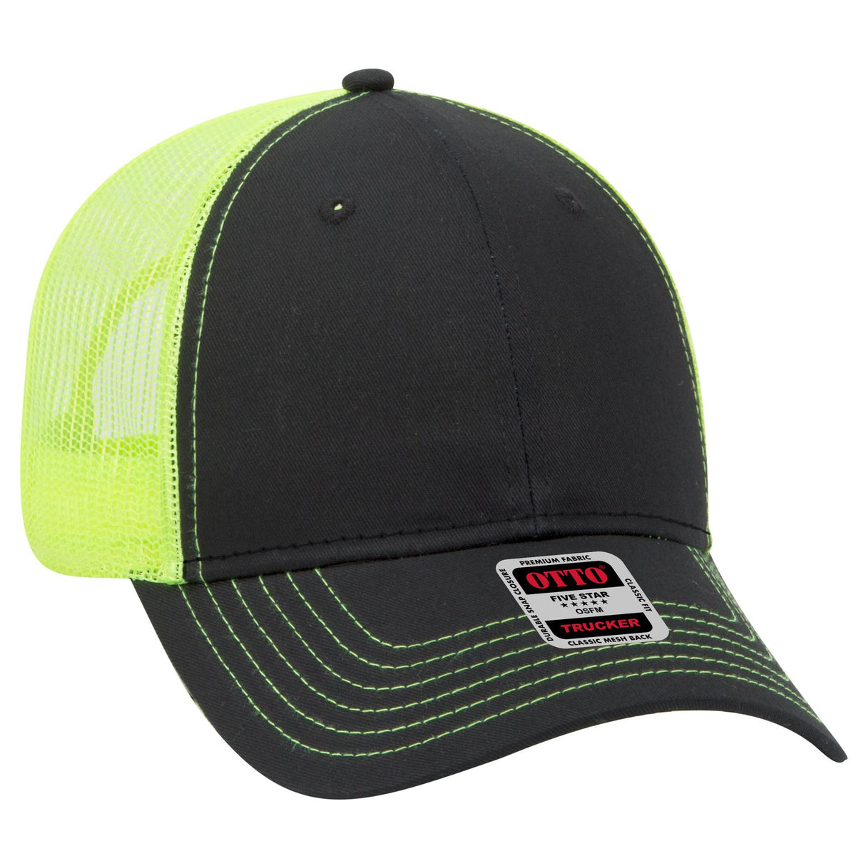 OTTO CAP 6 Panel Low Profile Mesh Back Trucker Hat OTTO 83-1239