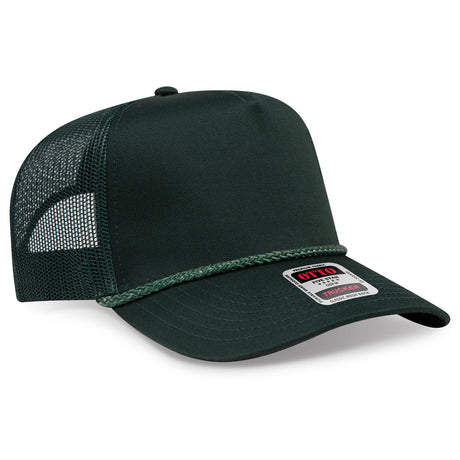 OTTO CAP 5 Panel Mid Profile Mesh Back Trucker Hat OTTO 39-071