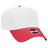 OTTO CAP 5 Panel Mid Profile Baseball Cap OTTO 31-069 Otto Cap 0216 - Red/Wht OSFM - Adult