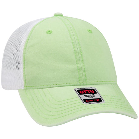 OTTO CAP "OTTO COMFY FIT" 6 Panel Low Profile Mesh Back Trucker Hat OTTO 121-1202