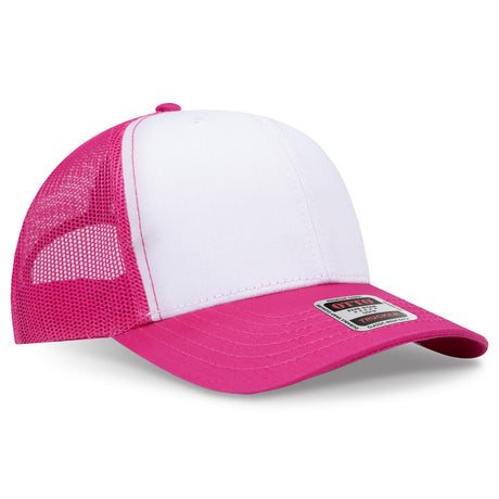 OTTO CAP 6 Panel Mid Profile Mesh Back Trucker Hat OTTO 112-1