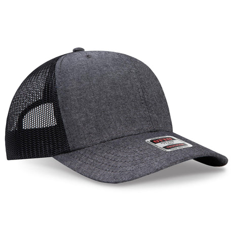OTTO CAP 6 Panel Mid Profile Mesh Back Trucker Hat OTTO 112-1