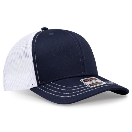 OTTO CAP 6 Panel Mid Profile Mesh Back Trucker Hat OTTO 112-1