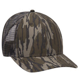 OTTO CAP Mossy Oak Camouflage Superior Polyester Twill 6 Panel Low Profile Mesh Back Trucker Hat OTTO 171-1292