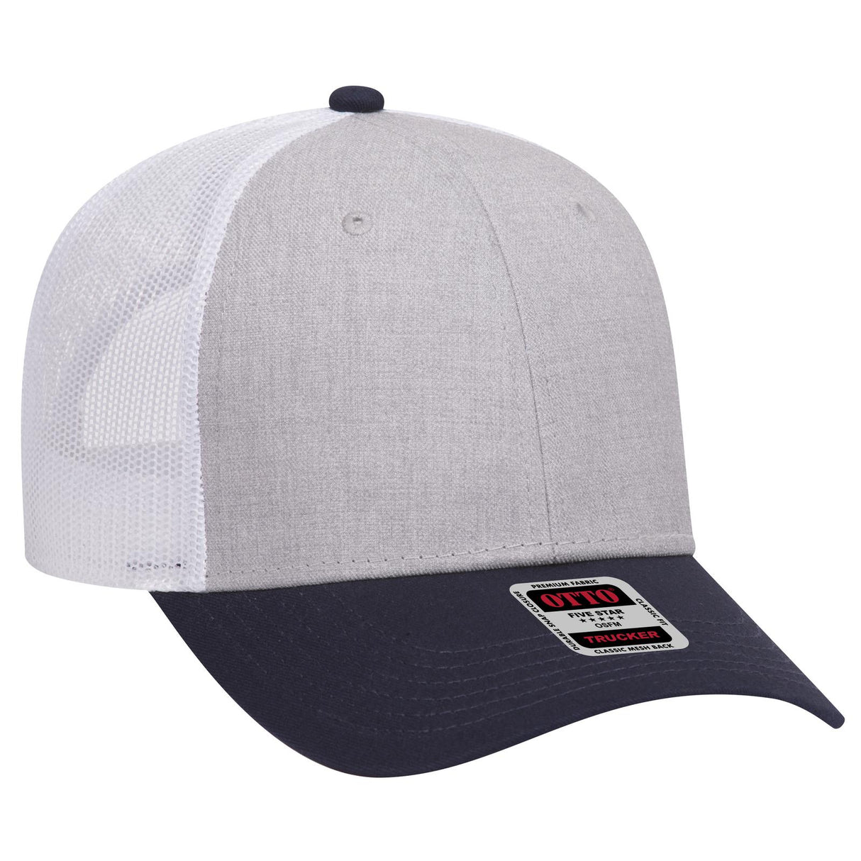 OTTO CAP 6 Panel Low Profile Mesh Back Trucker Hat OTTO 83-1239