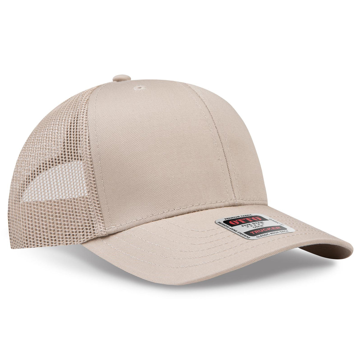 OTTO CAP 6 Panel Mid Profile Mesh Back Trucker Hat OTTO 30-287