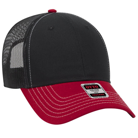 OTTO CAP 6 Panel Low Profile Mesh Back Trucker Hat OTTO 83-1239