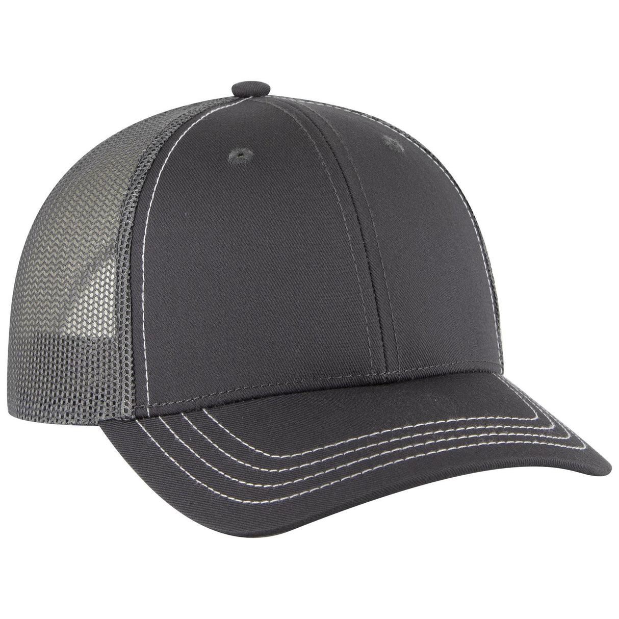 OTTO CAP 6 Panel Low Profile Mesh Back Trucker Hat OTTO 83-1239