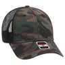 OTTO CAP Camouflage 6 Panel Low Profile Mesh Back Trucker Hat OTTO 105-1247