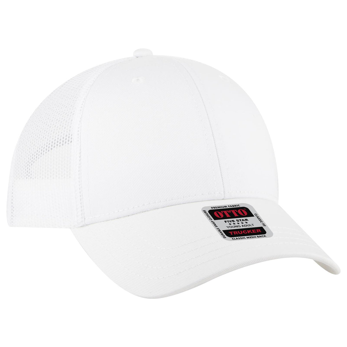 OTTO CAP 6 Panel Low Profile Mesh Back Trucker Hat OTTO 83-1239