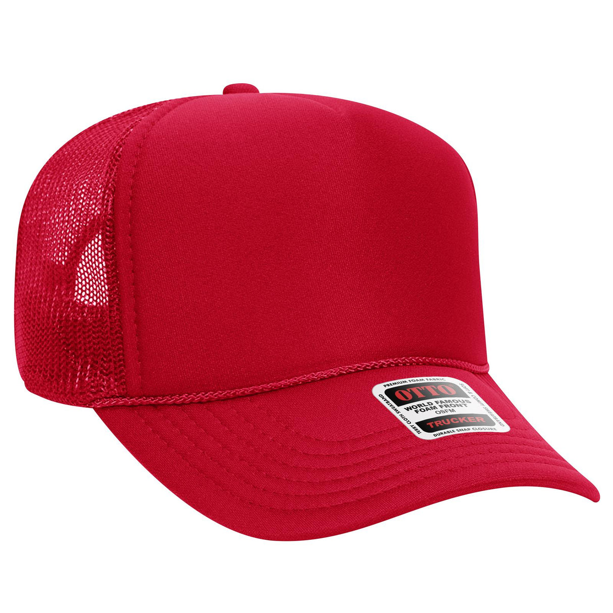 OTTO CAP 5 Panel Mid Profile Mesh Back Trucker Hat OTTO 32-467