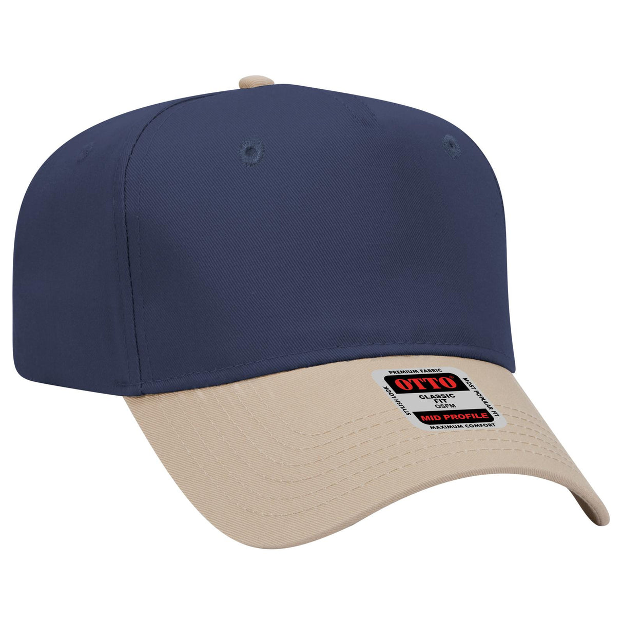 OTTO CAP 5 Panel Mid Profile Baseball Cap OTTO 31-069