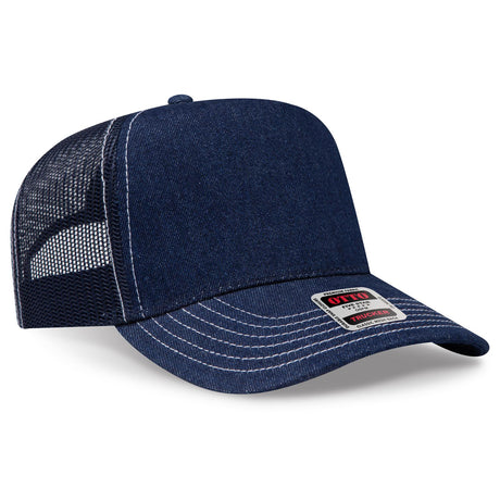 OTTO CAP 5 Panel Mid Profile Mesh Back Trucker Hat OTTO 32-285