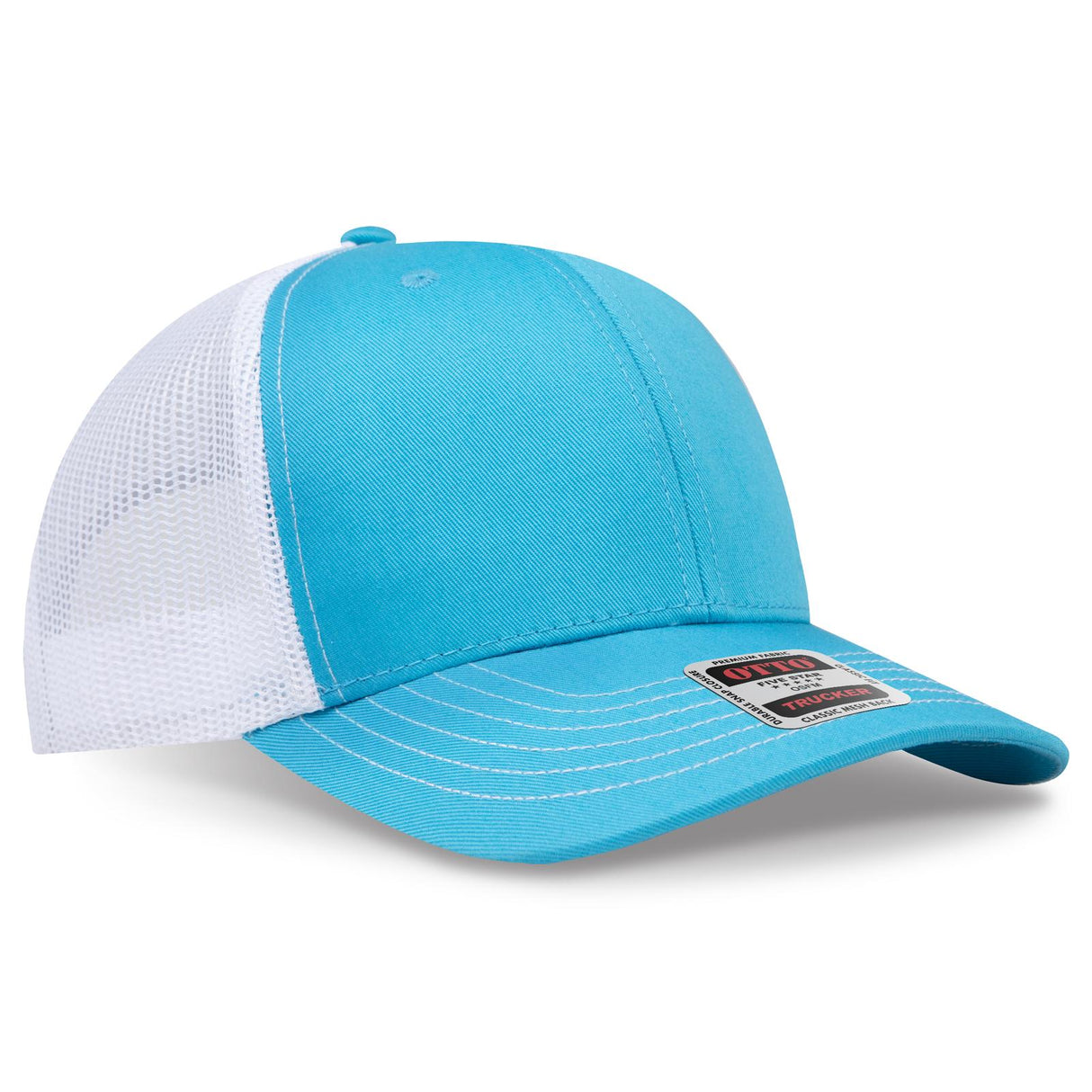 OTTO CAP 6 Panel Mid Profile Mesh Back Trucker Hat OTTO 112-1