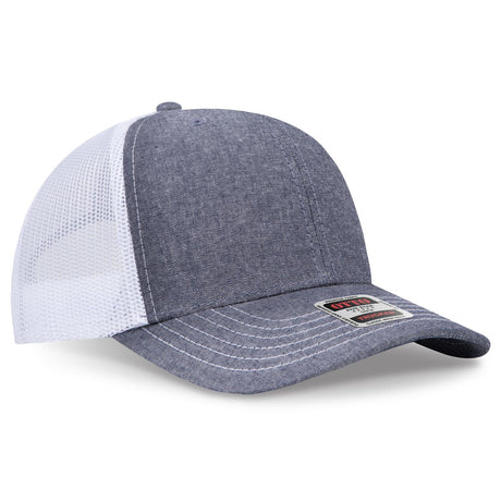 OTTO CAP 6 Panel Mid Profile Mesh Back Trucker Hat OTTO 112-1