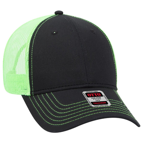 OTTO CAP 6 Panel Low Profile Mesh Back Trucker Hat OTTO 83-1239