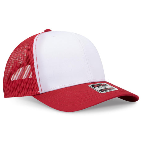 OTTO CAP 6 Panel Mid Profile Mesh Back Trucker Hat OTTO 112-1