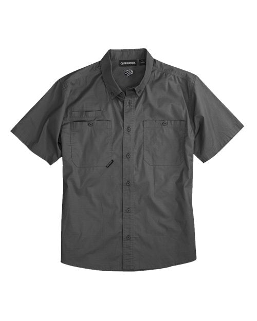 DRI DUCK Men's Craftsman Woven Short Sleeve Shirt - DRI DUCK 4451 Deep Blue S