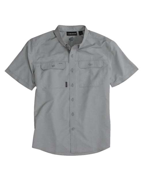 DRI DUCK Men's Crossroad Woven Short Sleeve Shirt - DRI DUCK 4445 Grey S