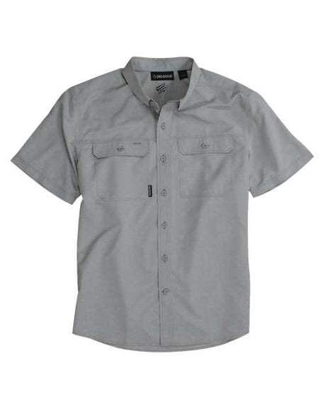 DRI DUCK Men's Crossroad Woven Short Sleeve Shirt - DRI DUCK 4445 Grey S