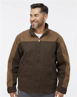 DRI DUCK Men's Horizon Two - Tone Boulder Cloth™ Canvas Jacket Tall Size - DRI DUCK 5089T Black/ Charcoal XLT Jackets