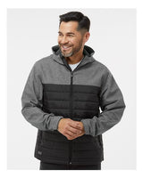 DRI DUCK Men's Pinnacle Soft Shell Puffer Jacket - DRI DUCK 5324 Black Heather/ Black S Soft Shell Jackets