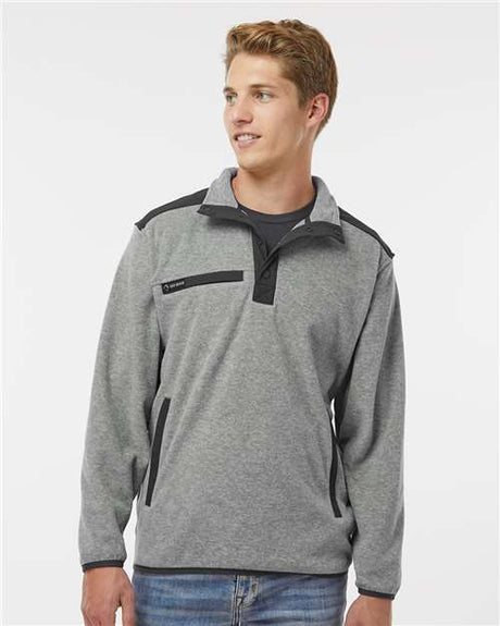 DRI DUCK Men's Ranger Melange Fleece Pullover - DRI DUCK 7353 Platinum S