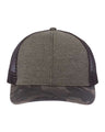 DRI DUCK Pique Trucker Cap - DRI DUCK 3358 Rock/ Camo Adjustable Hats