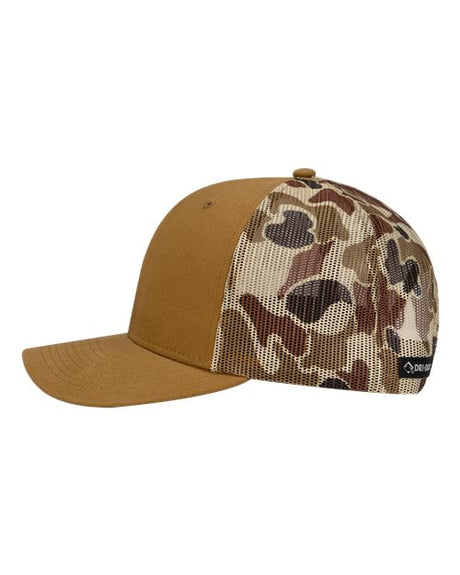 DRI DUCK Ridgewood Cap - DRI DUCK 3054 Saddle/ Duck Camo Adjustable Hats