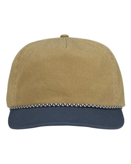 DRI DUCK Rockwell Cap - DRI DUCK 3053 Wheat/ Denim Adjustable Hats