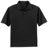 Dri - Equip UV Resistant Honeycomb Texture Polo Black X - Small