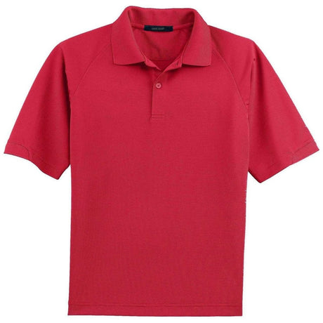 Dri - Equip UV Resistant Honeycomb Texture Polo Deep Red X - Small