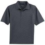 Dri - Equip UV Resistant Honeycomb Texture Polo Graphite X - Small