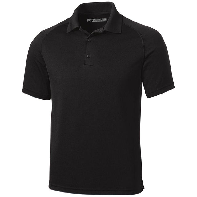 DRIEQUIP Dry Zone Raglan Polo X - Small Black Polos/Knits