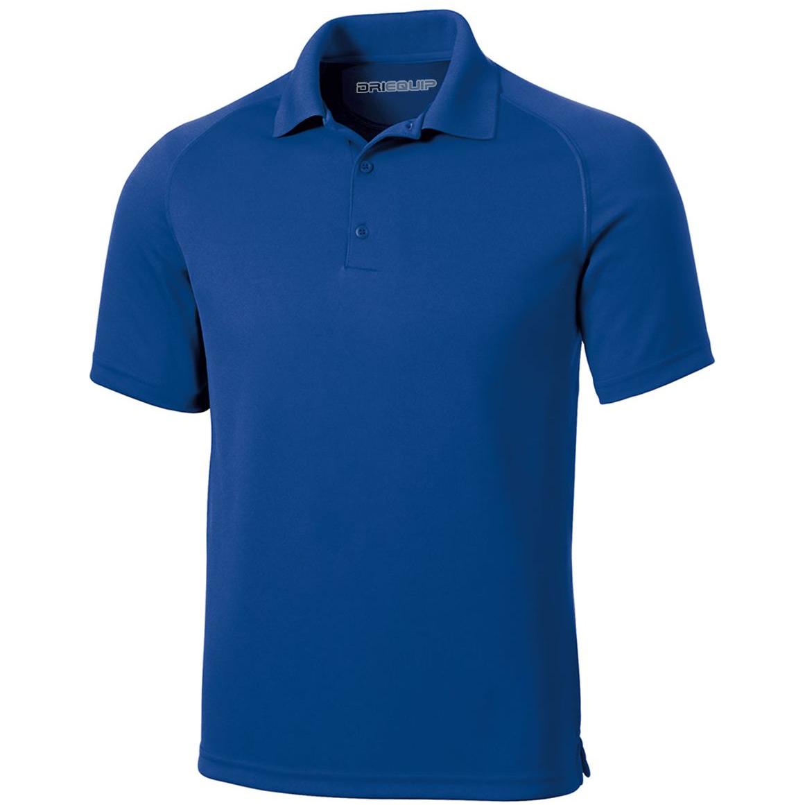 DRIEQUIP Dry Zone Raglan Polo X - Small True Royal Polos/Knits