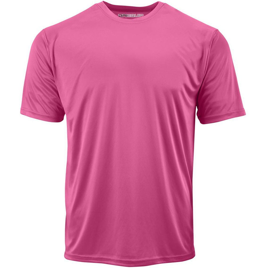 DRIEQUIP Men's Athletic All Sport Training Tee Shirts Neon Pink X - Small T-Shirts