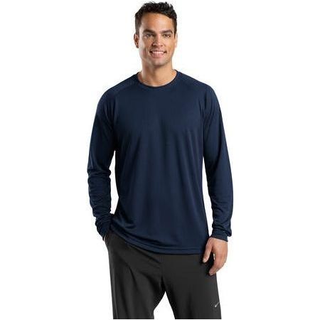 DRIEQUIP Men's Dry Zone Long Sleeve Raglan T-Shirt True Navy X - Small Short Sleeve T-Shirts
