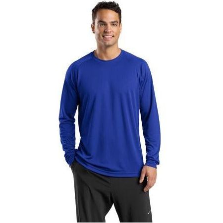 DRIEQUIP Men's Dry Zone Long Sleeve Raglan T-Shirt True Royal X - Small Short Sleeve T-Shirts