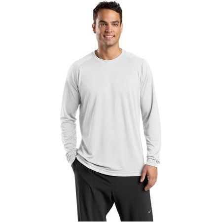 DRIEQUIP Men's Dry Zone Long Sleeve Raglan T-Shirt White X - Small Short Sleeve T-Shirts