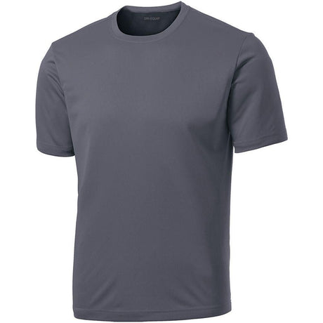 DRIEQUIP Men's Moisture Wicking Tee Shirts TALL Sizes Large Tall Iron Grey T-Shirts