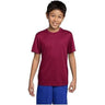 DRIEQUIP Youth Athletic All Sport Training Tee Shirts X - Small Cardinal Short Sleeve T-Shirts