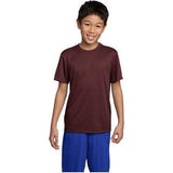 DRIEQUIP Youth Athletic All Sport Training Tee Shirts X - Small Maroon Short Sleeve T-Shirts