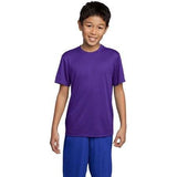 DRIEQUIP Youth Athletic All Sport Training Tee Shirts X - Small Purple Short Sleeve T-Shirts
