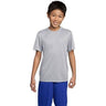 DRIEQUIP Youth Athletic All Sport Training Tee Shirts X - Small Silver Short Sleeve T-Shirts