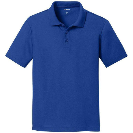 DRIEQUIP Youth Racer Mesh Polo Black Youth X - Small