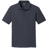DRIEQUIP Youth Racer Mesh Polo Black Youth X - Small
