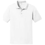 DRIEQUIP Youth Racer Mesh Polo Black Youth X - Small