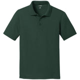DRIEQUIP Youth Racer Mesh Polo Forest Green Youth X - Small
